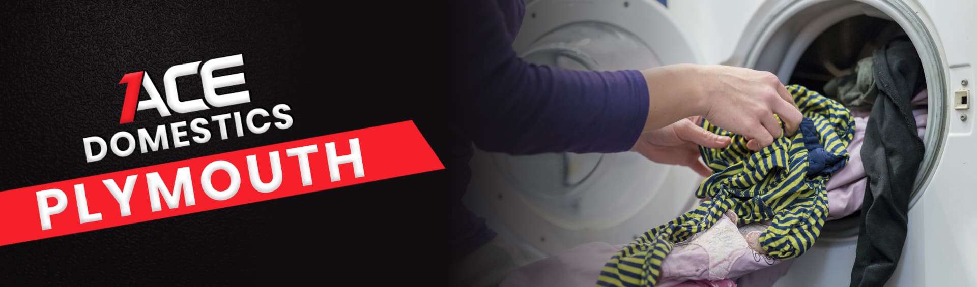 Washing machine repair in progress in Plymouth by Ace Domestics